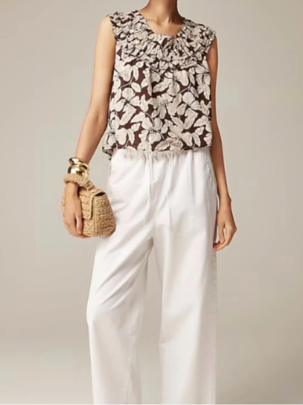 J. Crew Rosalie Floral Blouse, EUC
